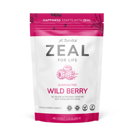 Zeal - Wild Berry Guarana Free - Zurvita/Zinzino